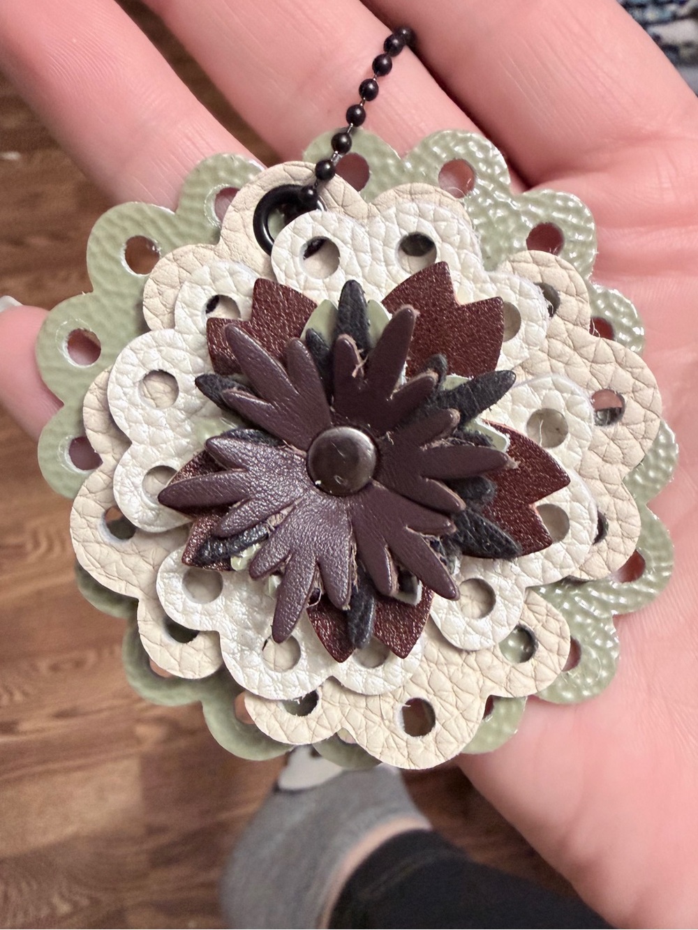 Handmade Floral Bag Charm